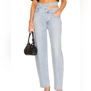 AGOLDE BROKEN WAISTBAND JEANS SIZE 26 NWOT